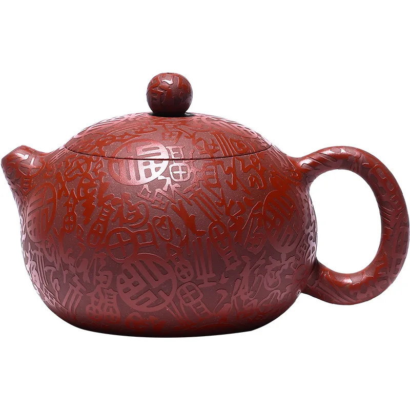 

Teapot Yixing raw ore Dahongpao purple clay pot handmade famous Baifu Xishi pot household tea making set