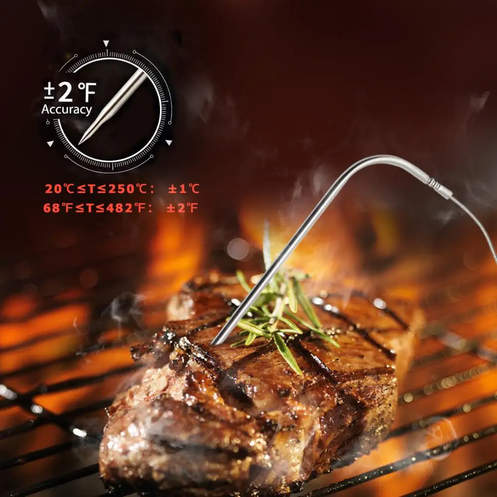 Электронный домашний термометр Inbird для приготовления мяса с 2 измерителями