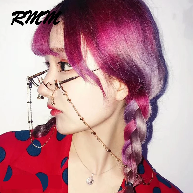 RMM брендовые модные шикарные золотистые серебристые очки цепочки для очков