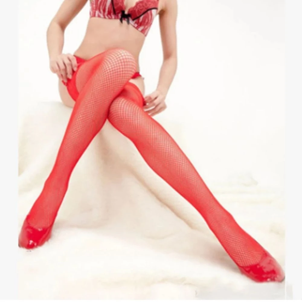 

Sexy Stockings Fishnet Transparent Show thin Thigh High Over The Knee Stockings Lace Suspender Silk Cute Gothic Stocking