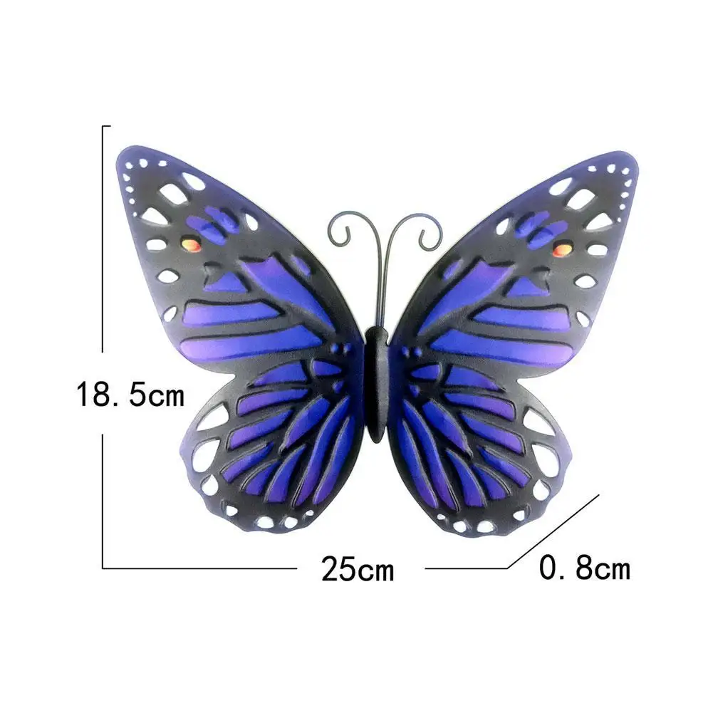 

Wrought Iron Wall Hanging Decoration Butterfly Decor Metal Mural Wall For Home Handmade Wrought Iron Outdoor Art R3V1