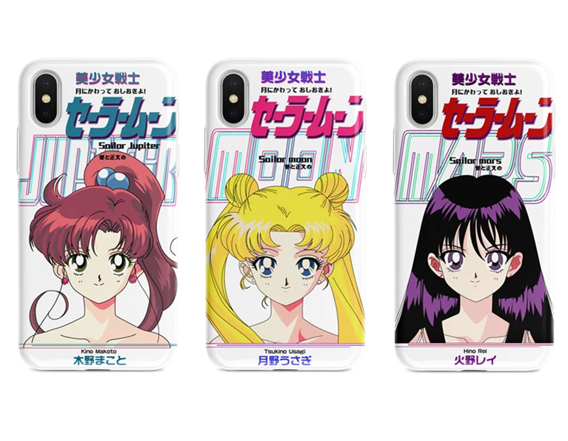 1 шт. милые мягкие Сейлор Мун мобильный телефон Чехол аниме чехол для телефона IPhone