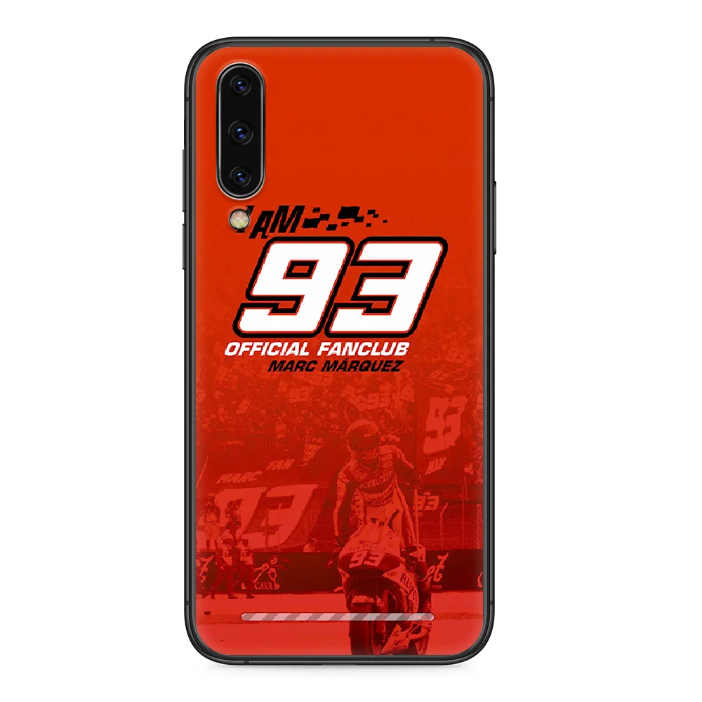 

Moto Gp 93 Marc Marquez Phone case For Samsung Galaxy A 3 5 7 8 10 20 20E 21S 30 30S 40 50 51 70 71 black shell painting funda
