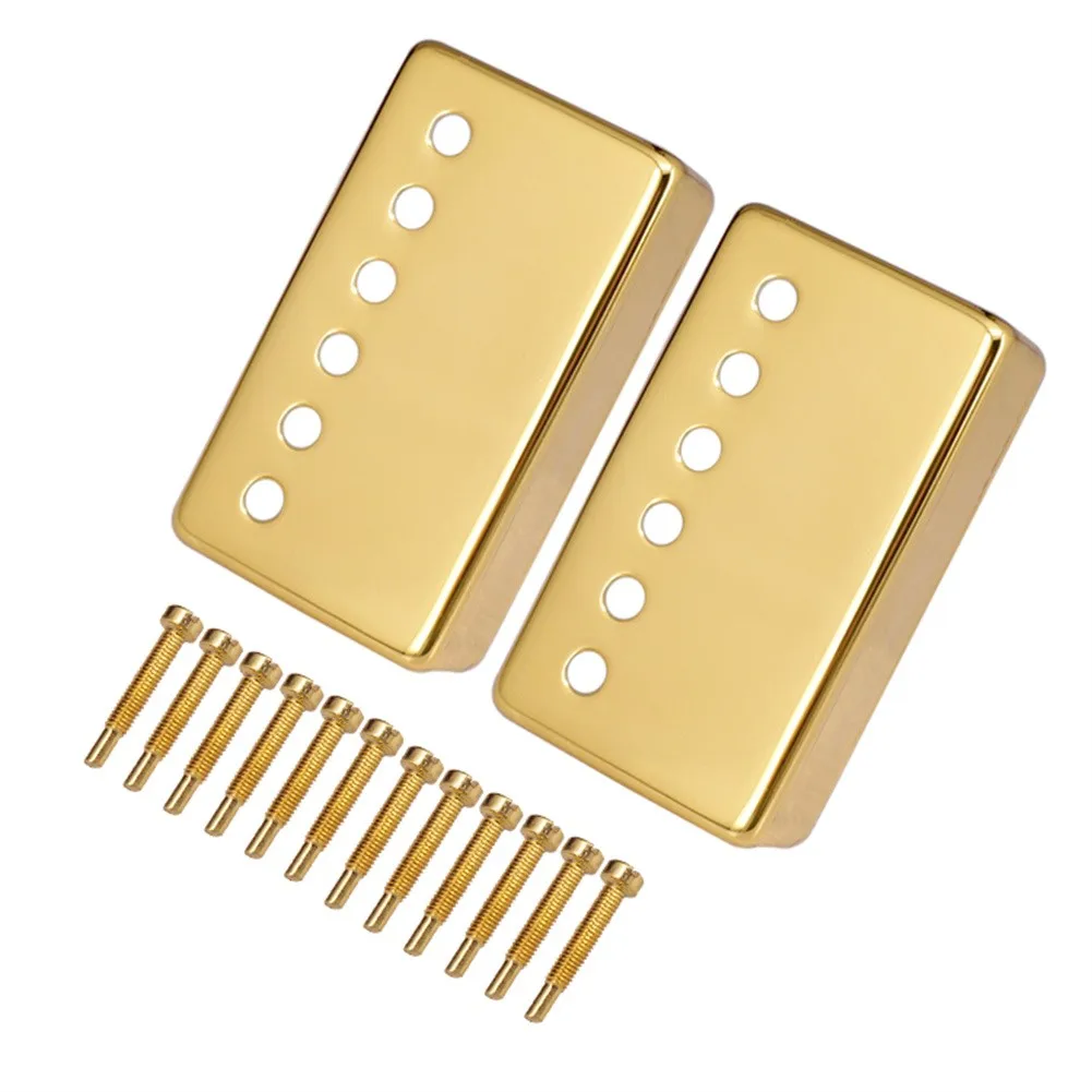 50,52mm Metal Brass Electric Guitar Dual Coil Pickup Cover High-quality Metal Stable Durable Effective Protection Pickup Cover enlarge