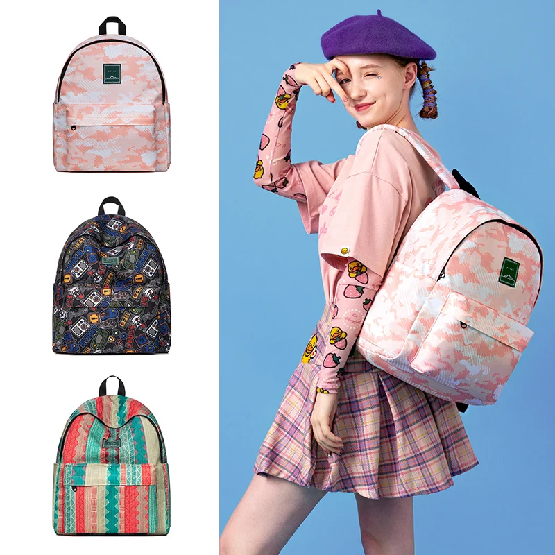 14-дюймовый рюкзак для ноутбука Женский Водонепроницаемый Школьный из полиэстера