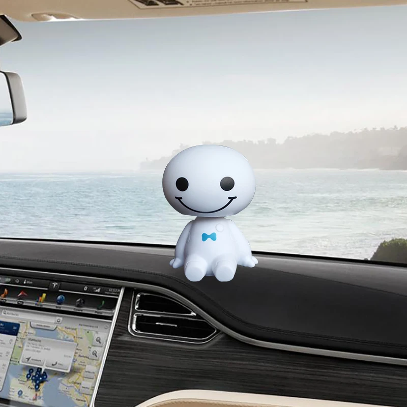 Большой Герой автомобиля украшения мультфильм милый бэймакс робот тряска голова