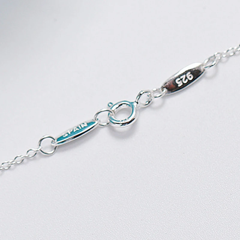 

DOYUBO Elegant Women's 925 Sterling Silver Love Pendant Necklace Girl Friend Gift Anniversary Jewelry Silver Accessories VA212