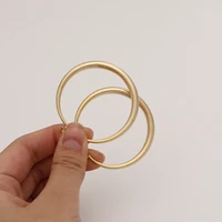 2021 fashion minimalist metal round hollow hoop earrings fashion golden texture copper loop earrings for women jewelry gift
