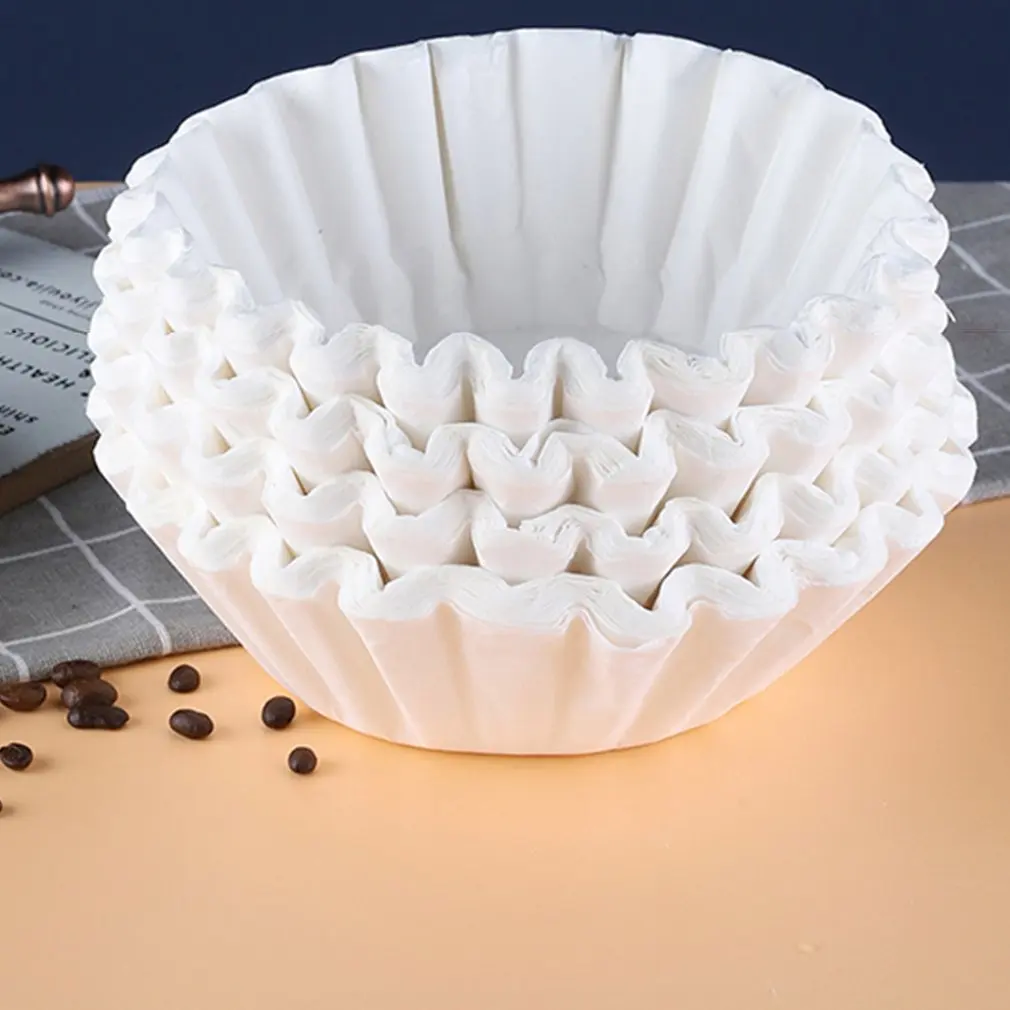 Белая корзина для кофе фильтрующие пакеты бумажный фильтр кофемашин бумажная