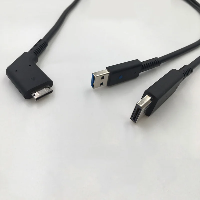 

For Oculus Rift S Helmet Cable USB DP Port To Occulink Port VR Helmet One For Two Link Cable 5m VR Glasses Game Accessories For