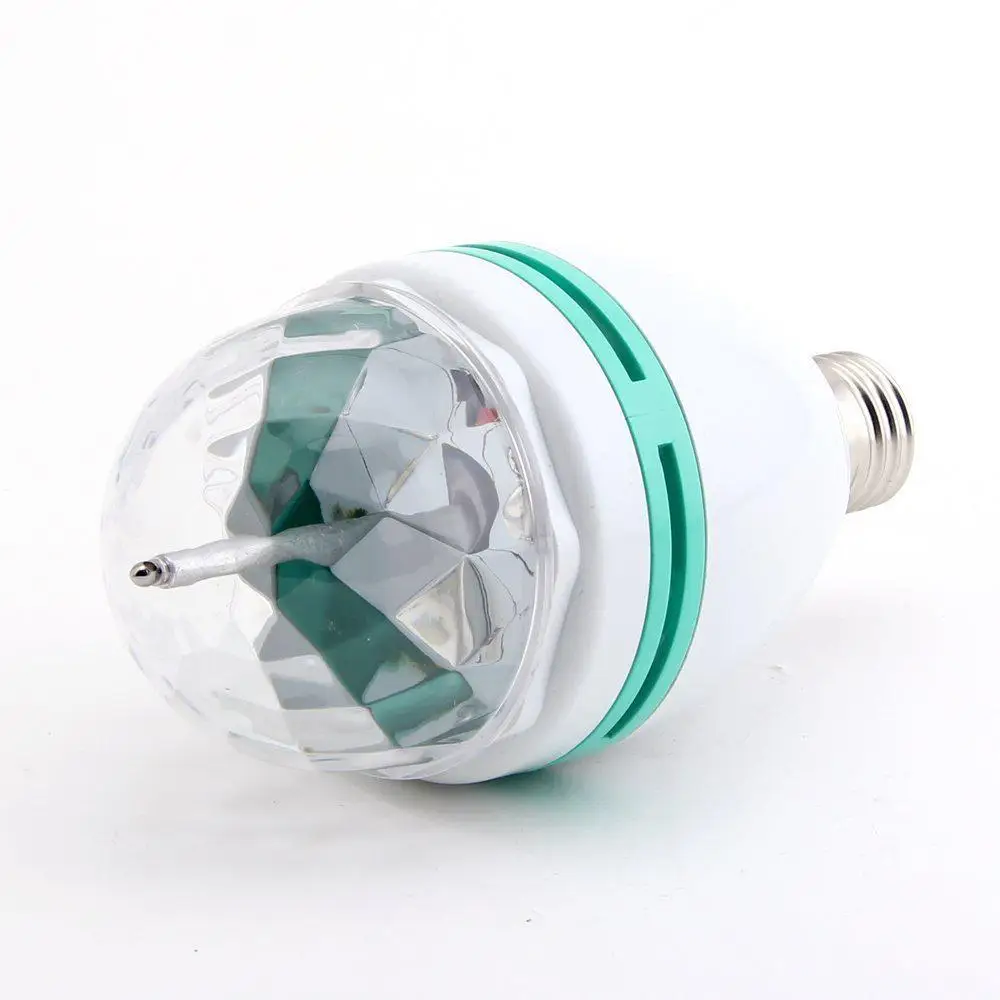 Светодиодный сценический светильник E27 3 Вт с автоматическим вращением