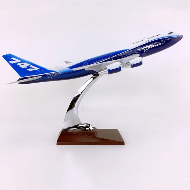 30 см самолет Boeing B747 модель прототипа из смолы литой под давлением игрушки детский