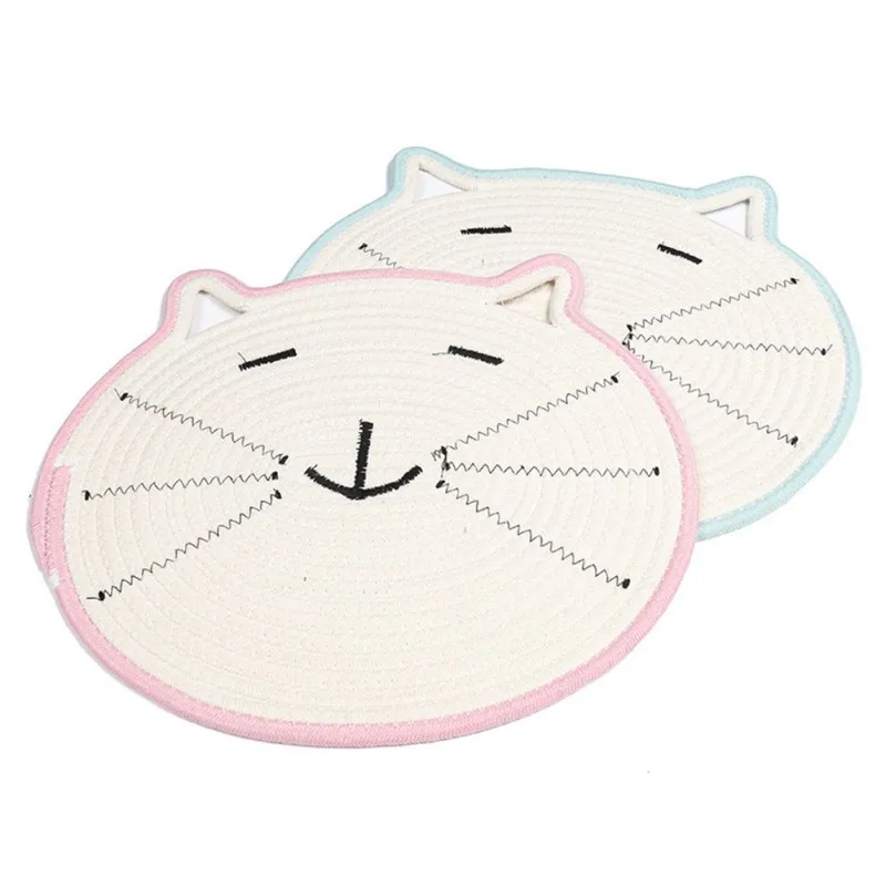 

Pet cat hand-woven cotton thread grinding claw cat claw board mat Litter Trapper Mat