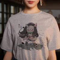 japanese anime demon killer kimetsu no yaiba t shirt harajuku hip hop short sleeved loose t shirt summer top t shirt women