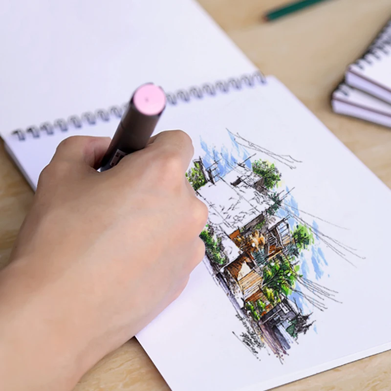 30 листов A5 маркер pad эскиз книга Рисование ноутбука белая бумага школьные