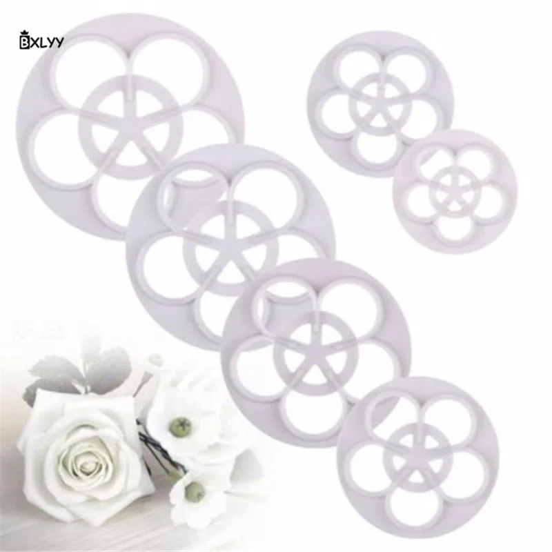 6 шт. Пластиковая форма для вырезания торта Аксессуары выпечки инструменты