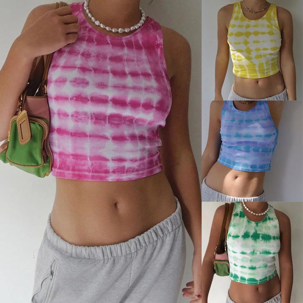 

Майка YiYiMiYu женская с лямкой на шее, пикантный топ с открытой спиной, уличная одежда, вязаный жилет в рубчик без рукавов, укороченный топ, 2021