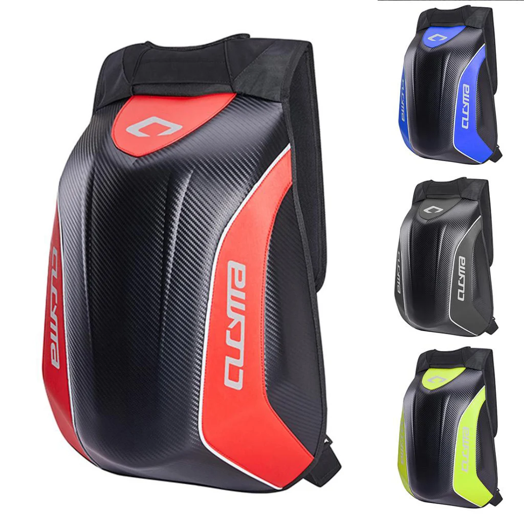 

No Drag Mach Style Motorcycle Riding Waterproof Carbon Fiber Backpack