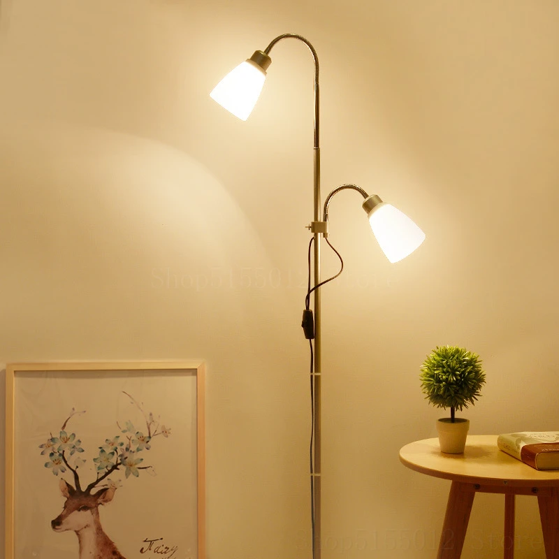 Напольные лампы в скандинавском стиле с диммером приглушаемые светильники двумя