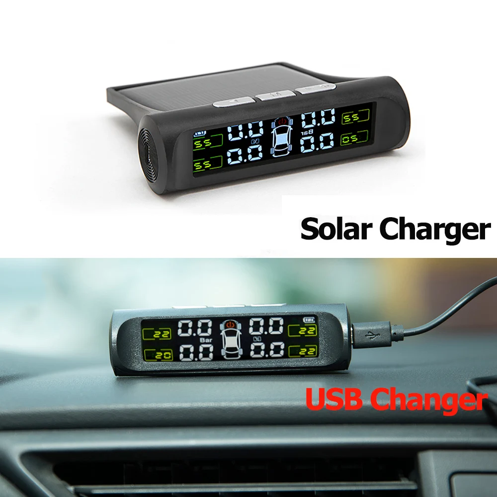Hippcron датчик давления в шинах Система монитора внутренний/внешний Tpms