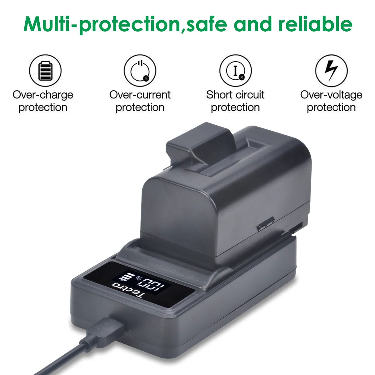 Аккумуляторная литий-ионная батарея с зарядным устройством для Topcon GTS 5200 GPT 900 |