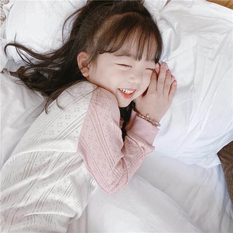 Tonytaobaby новый комплект домашней одежды для мальчиков и девочек дышащая Пижама