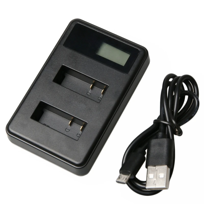 Зарядное устройство IG Sjcm с двумя USB портами и ЖК дисплеем для Sj4000/Sj5000/6000/