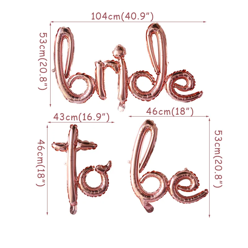 bride to be Cyuan розовое золото невесты быть фольгой воздушные шары подвесные гирлянды мишура бахрома шторы для свадебного душа украшения для девичника - Цвет: bride to be