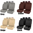 Универсальный чехол для автомобильных сидений протектор из искусственной кожи, подушка для передних и задних сидений, коврик для салона автомобиля, грузовика, внедорожника, седана