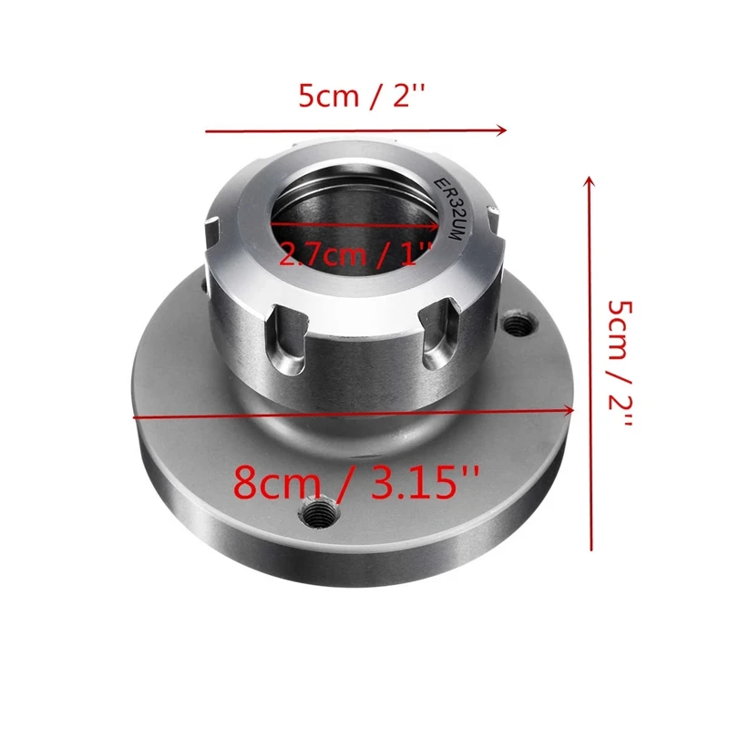 80MM ER32 Diameter Collet Chuck (3901-5032)Compact Lathe Tight Tolerance CNC Bearing Steel Clamping Milling Tool 8Cmx5cm | Инструменты