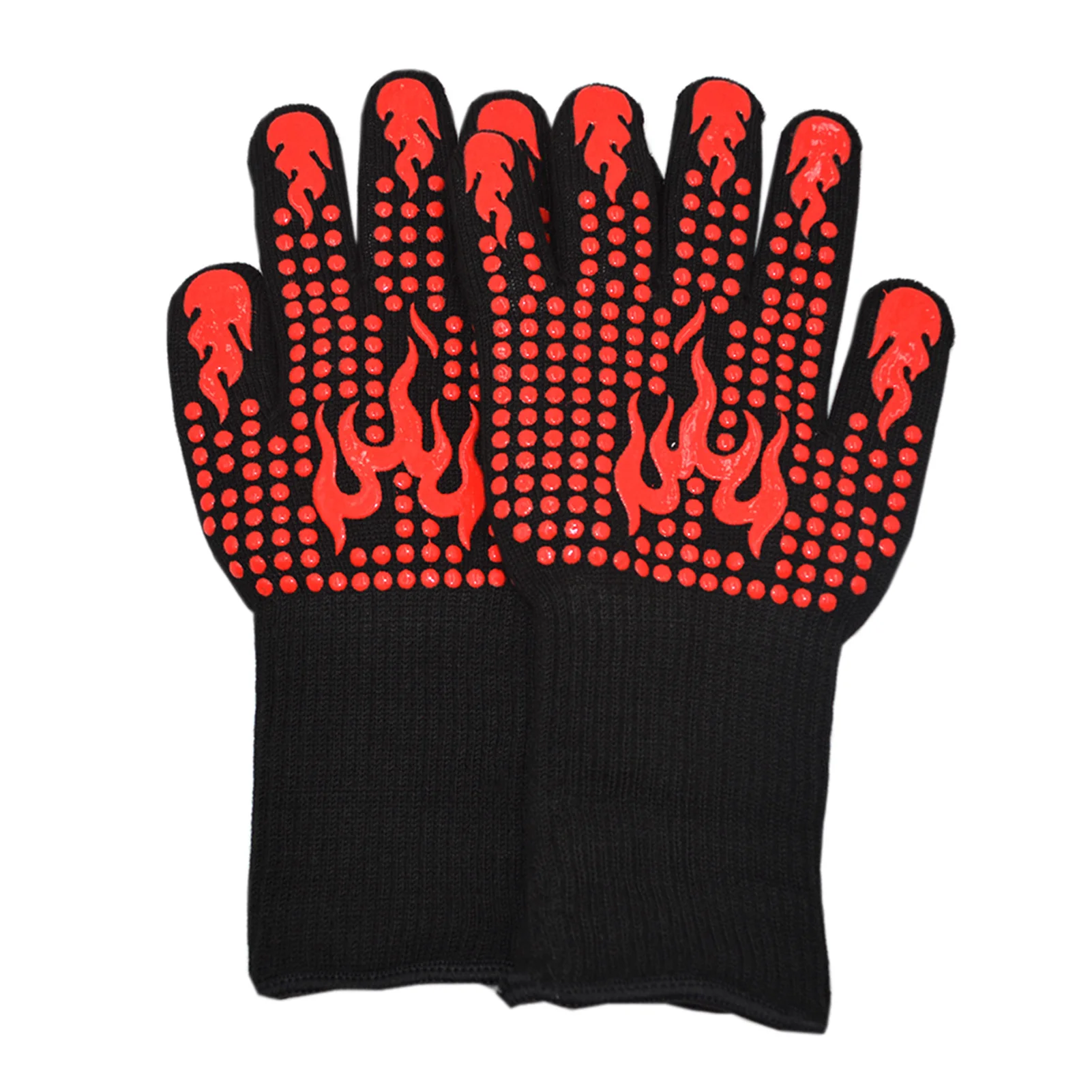 

Перчатки для барбекю, термостойкие силиконовые Нескользящие перчатки для духовки, перчатки для приготовления выпечки, барбекю, духовки, ог...