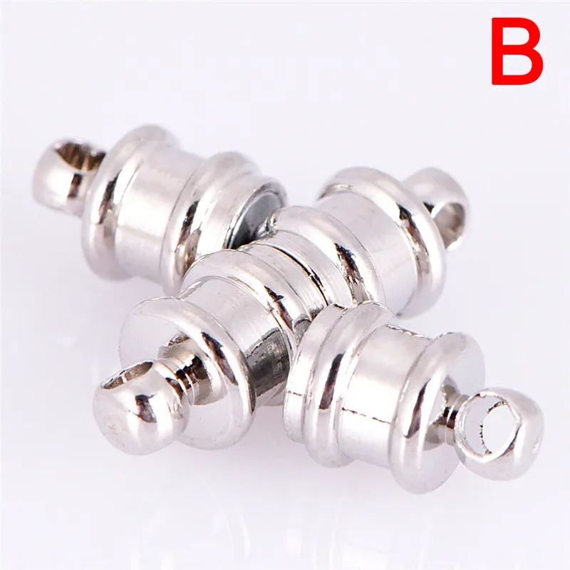 

10Pcs Magnetic Clasps Cylinder Silver Tone With Lobster Claw Clasp For Jewelry Necklace Bracelet DIY Jewelry Making