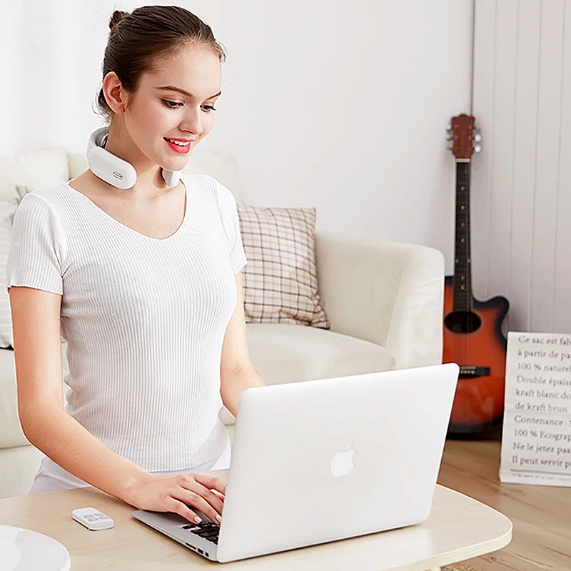 Беспроводной Электрический шейный позвоночник массажер для шеи массажа с