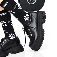 brand goth jk split leather fashion chunky footwear flats womens platform shoes ins hot sneakers teen craft oxford shoes