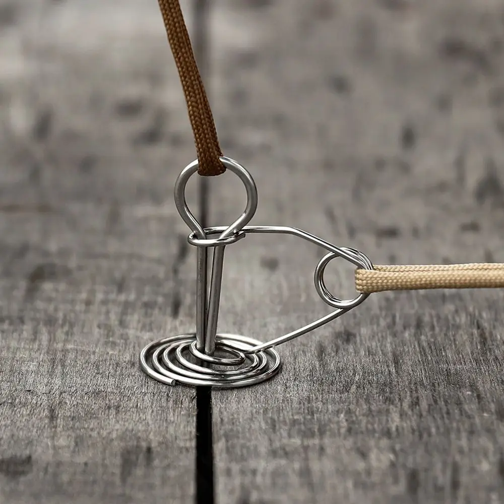 

10 шт., пружинные Якорные Колышки из нержавеющей стали