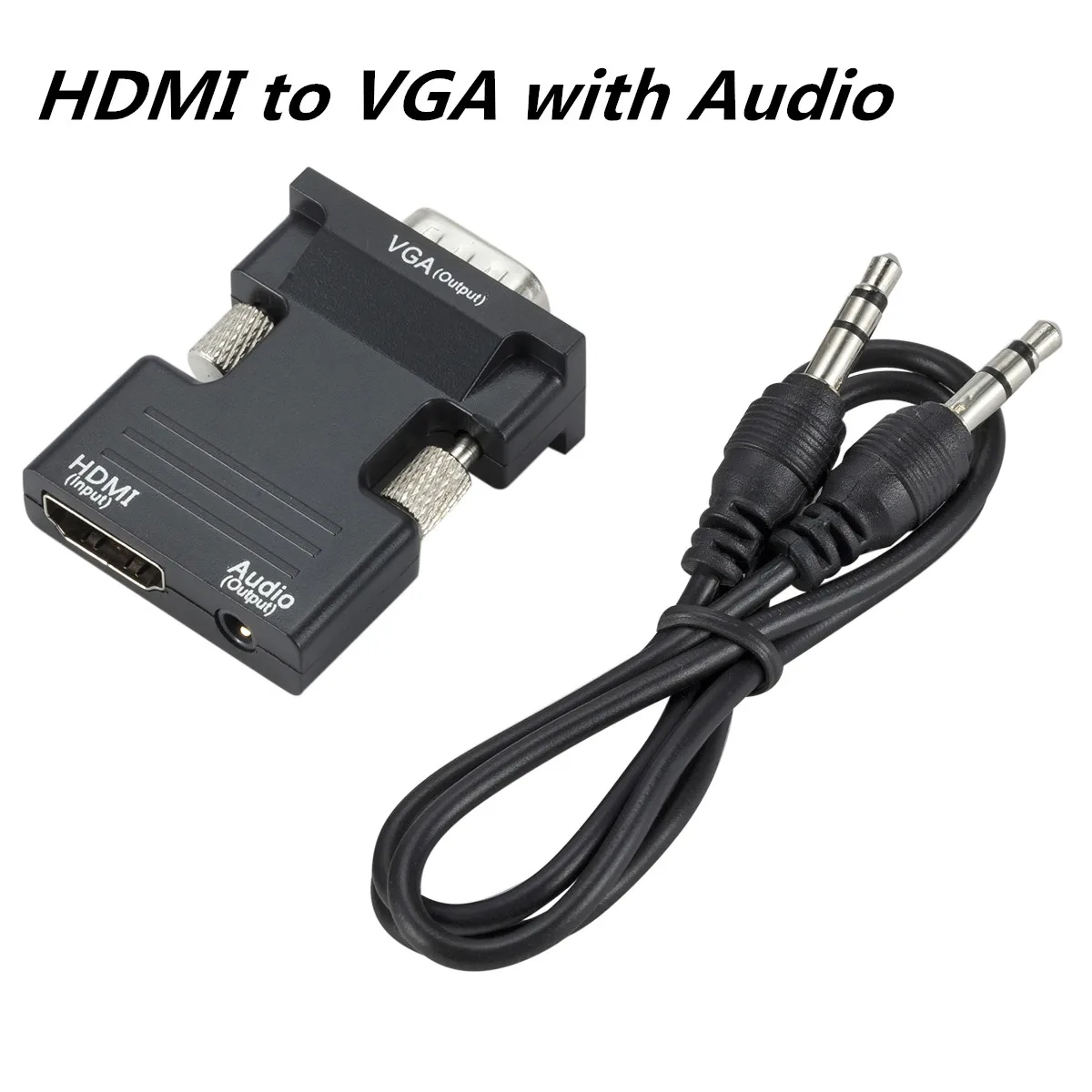 Адаптер VGA в HDMI конвертер с аудио поддержкой 1080P адаптер для ПК ноутбуков ТВ