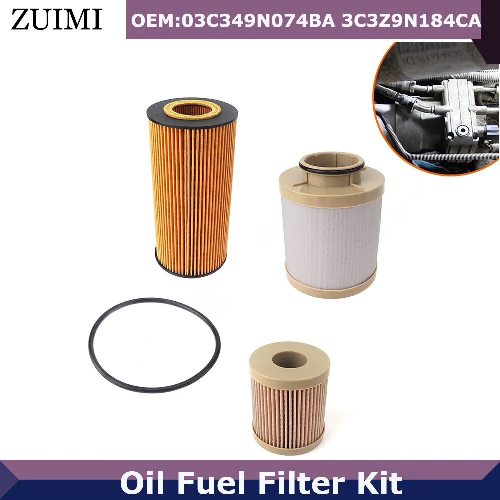 

Car Oil Fuel Filter Kit For Ford F-250 350 450 550 750 Super Duty 2003-2007 Powerstroke Turbo Diesel FD4616 FL2016 3C3Z9N184CA