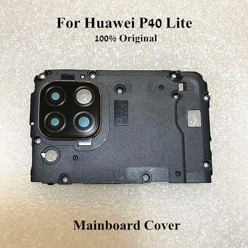 

100% Оригинальный чехол для материнской платы с кольцом для камеры Huawei P40 Lite, корпус для материнской платы с задней камерой, стеклянный объект...