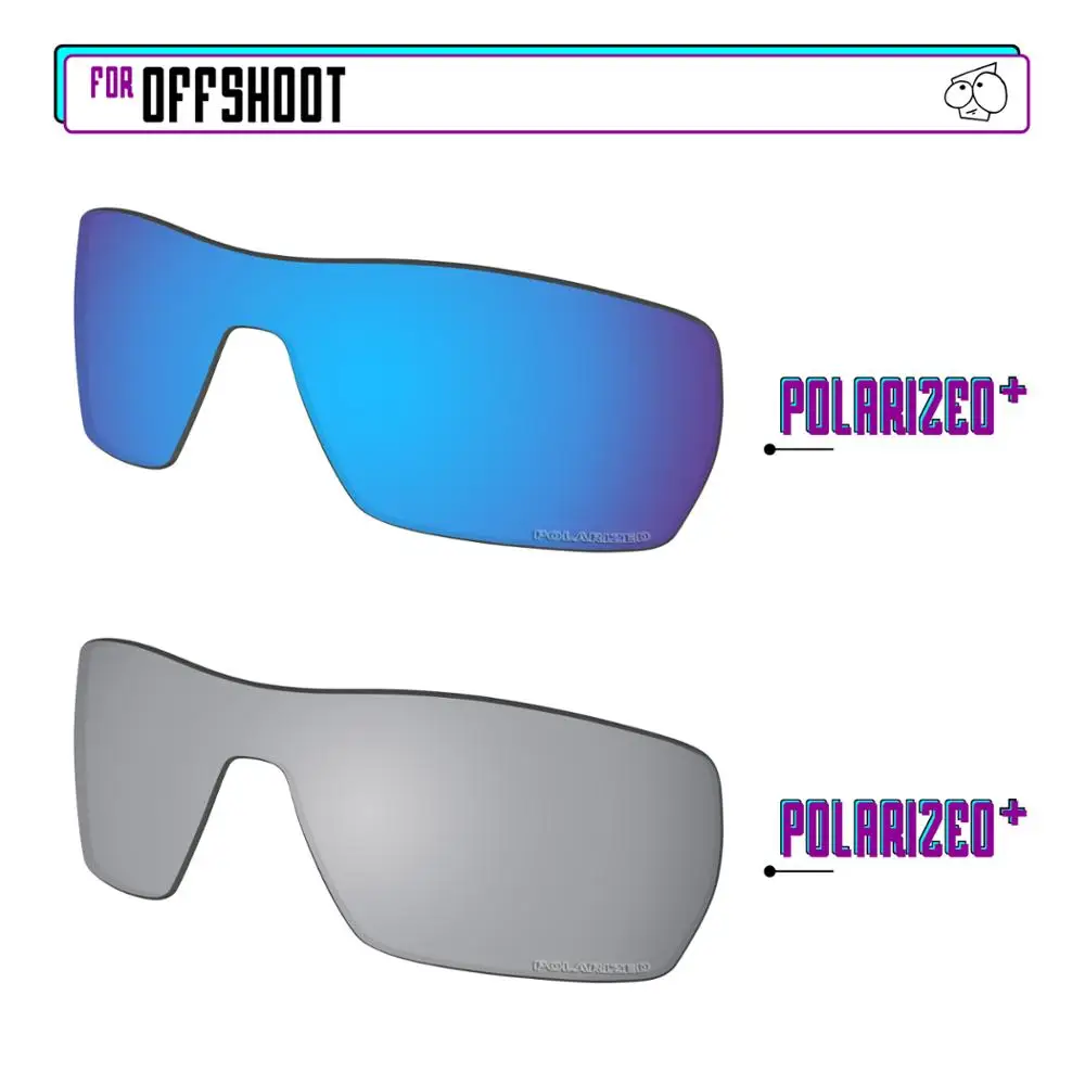 EZReplace Polarized Replacement Lenses for - Oakley Offshoot Sunglasses - Sir P Plus-BluePPlus