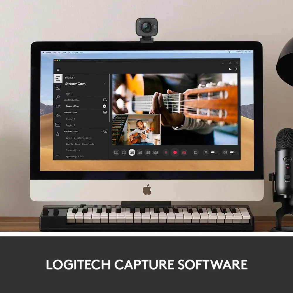 Оригинальная веб-камера Logitech 1080P StreamCam 60fps потоковая со встроенным микрофоном |