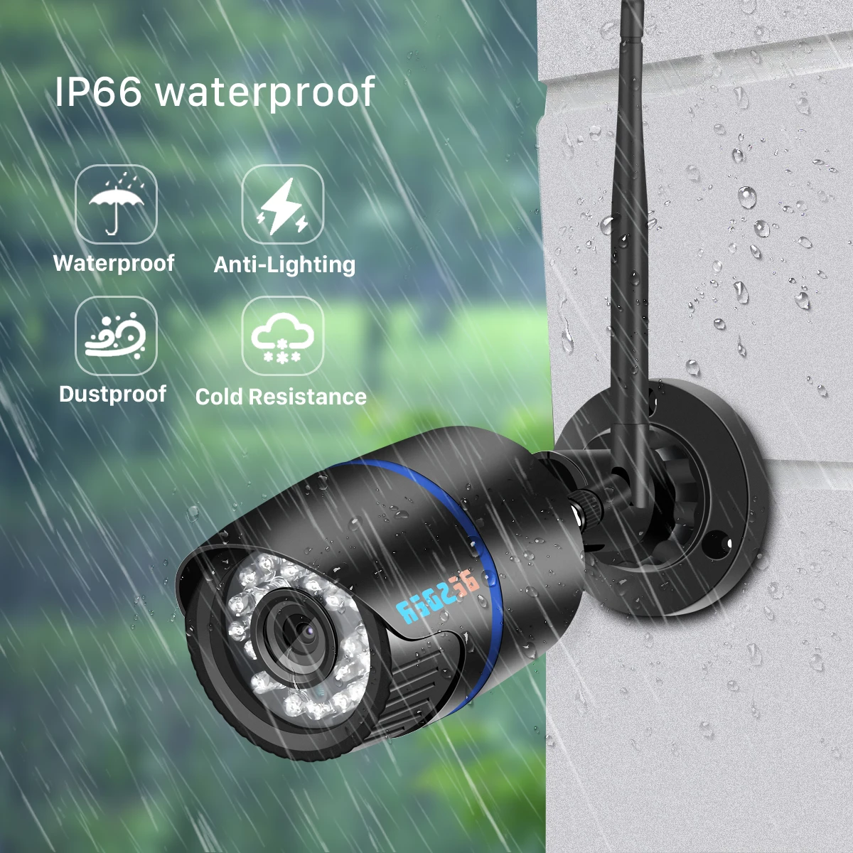 Беспроводная аудио ip-камера besder FHD 1080P onvif iCsee P2P RTSP с функцией обнаружения движения, водонепроницаемая цилиндрическая WiFi камера со слотом для sd-карты