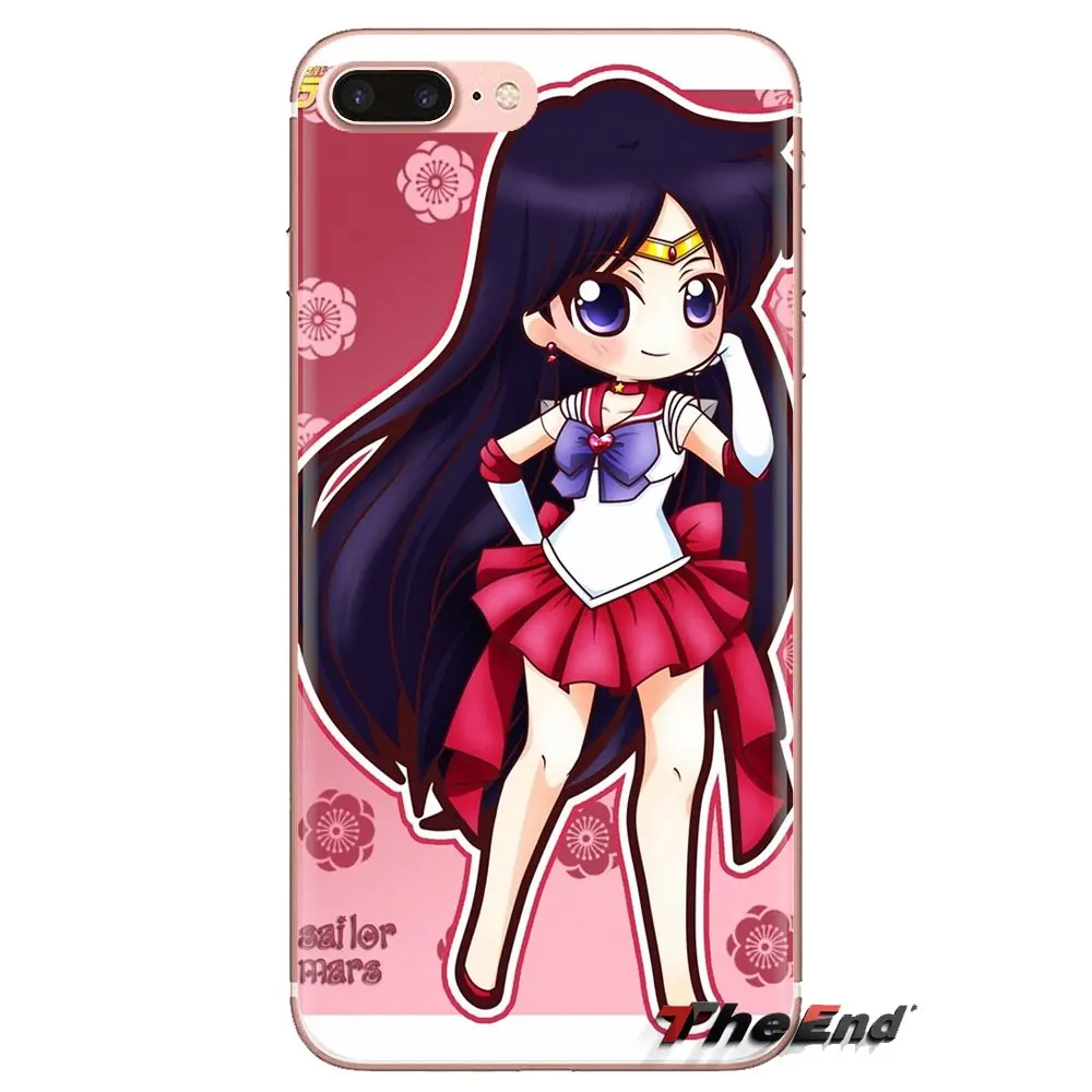 For iPod Touch Apple iPhone 4 4S 5 5S SE 5C 6 6S 7 8 X XR XS Plus MAX Transparent Soft Shell Covers Sailor moon Mars |