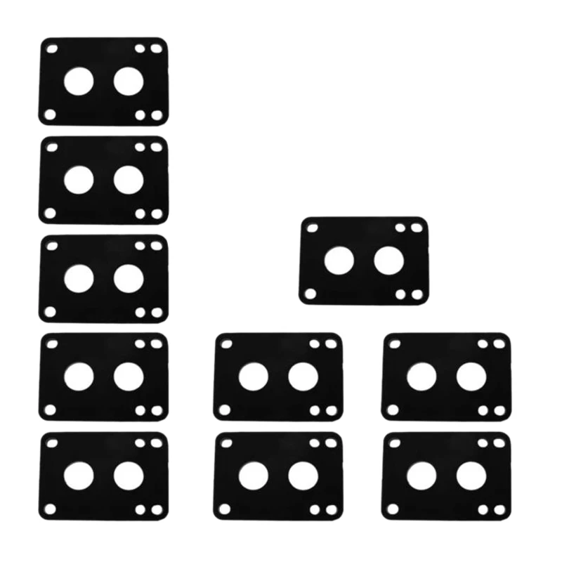 

10 Pcs Skateboard Risers Shock Absorber Pads for Longboard Skateboard, Reduce Impact and Add Height,10mm,Black