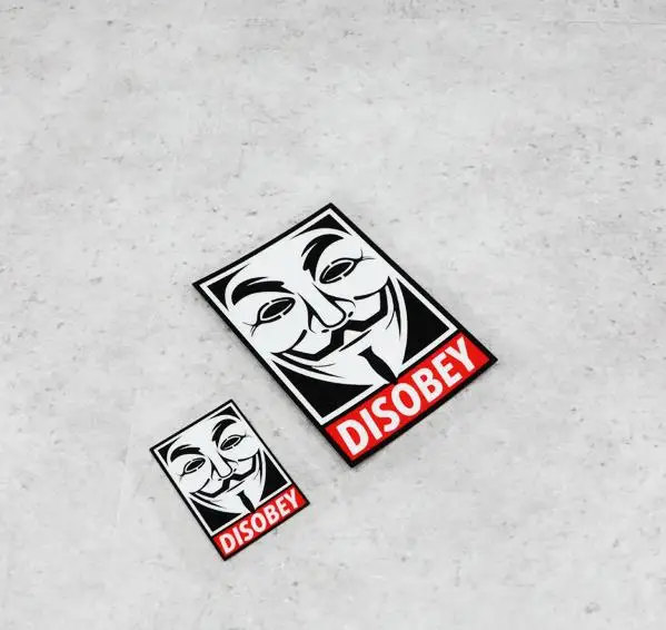 

V для Вендетта, анонимные рандомные наклейки, неподчиненные забавным Гай фоксам, виниловые наклейки, защищенные от атмосферных воздействий ...