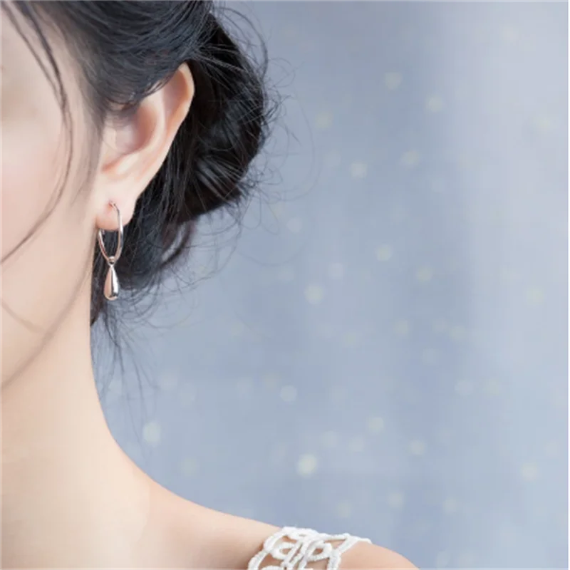 

Waterdrop Hoop Earrings for Girls Teens Gift Womens Fashion Jewelry Wholesale