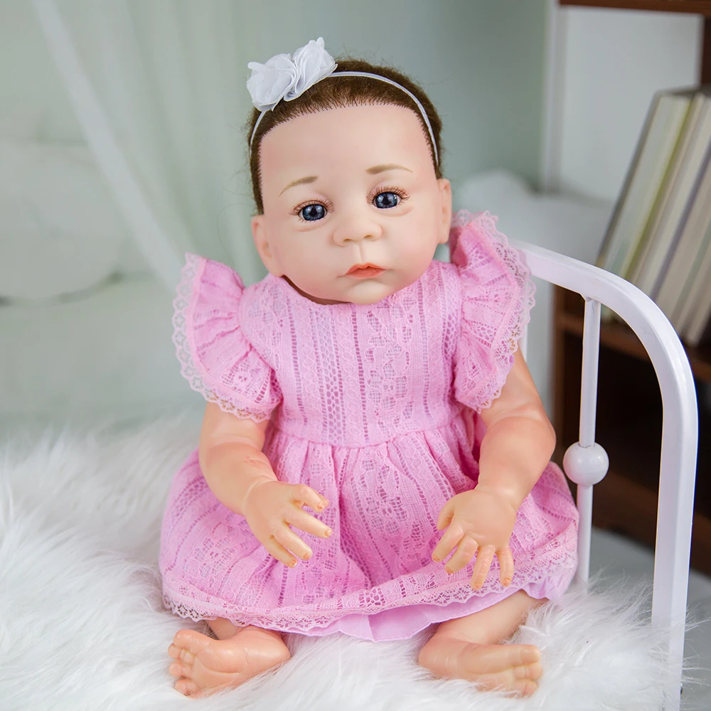 

Reborn Toddler Doll 50 CM Soft Silicone Princess Lifelike Baby Newborn Dolls For Girl Christmas Surprise Gifts Toy