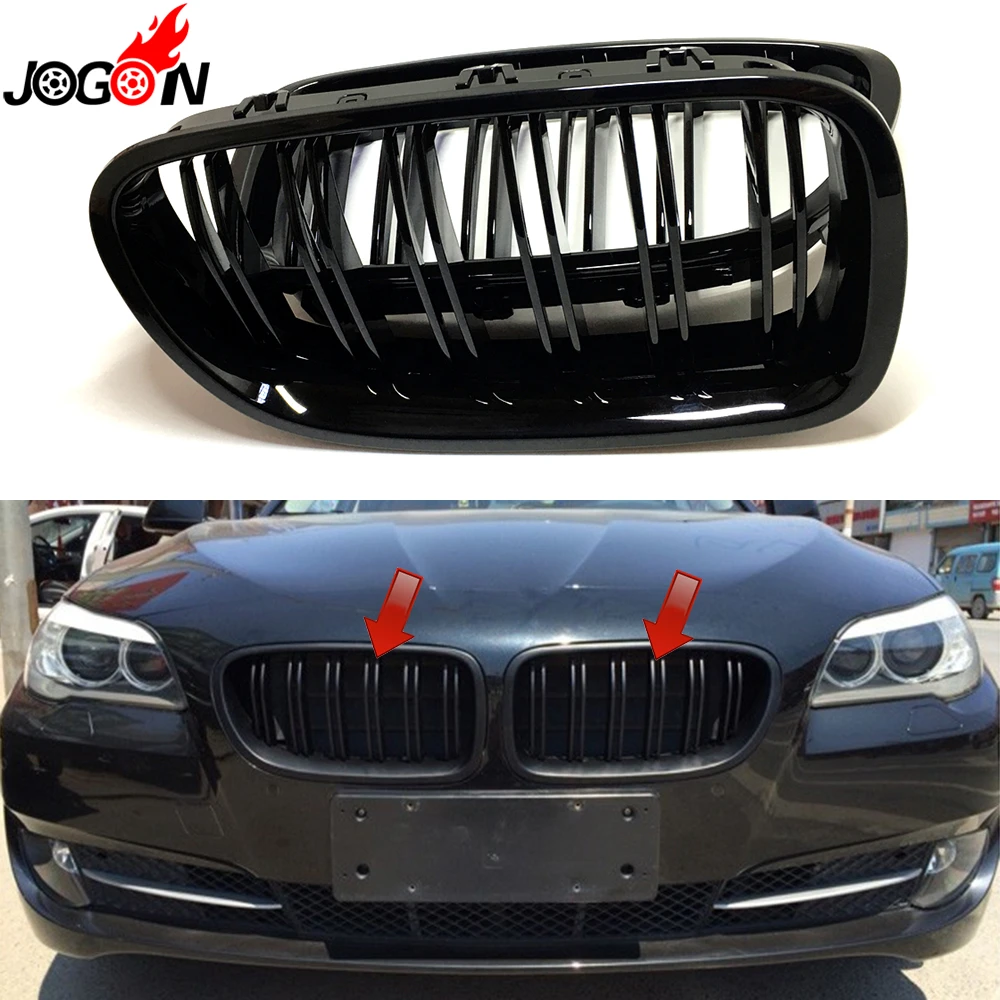 

Glossy Black For BMW 5 Series F10 F11 F18 M5 2011-2016 520i 528i 530i 535i 550i 518d 525d 530d 535d Car Grill Grille Replace