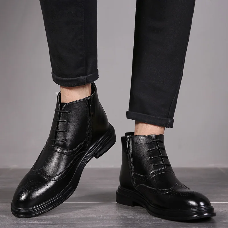 Новое поступление 2020 года Мужские Ботинки Martin из натуральной кожи Повседневные