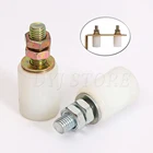 24 шт. многоразмерные направляющие ролики для скользящих ворот, нейлоновые роликиколеса с болтом и гайками для электрических раздвижных ворот