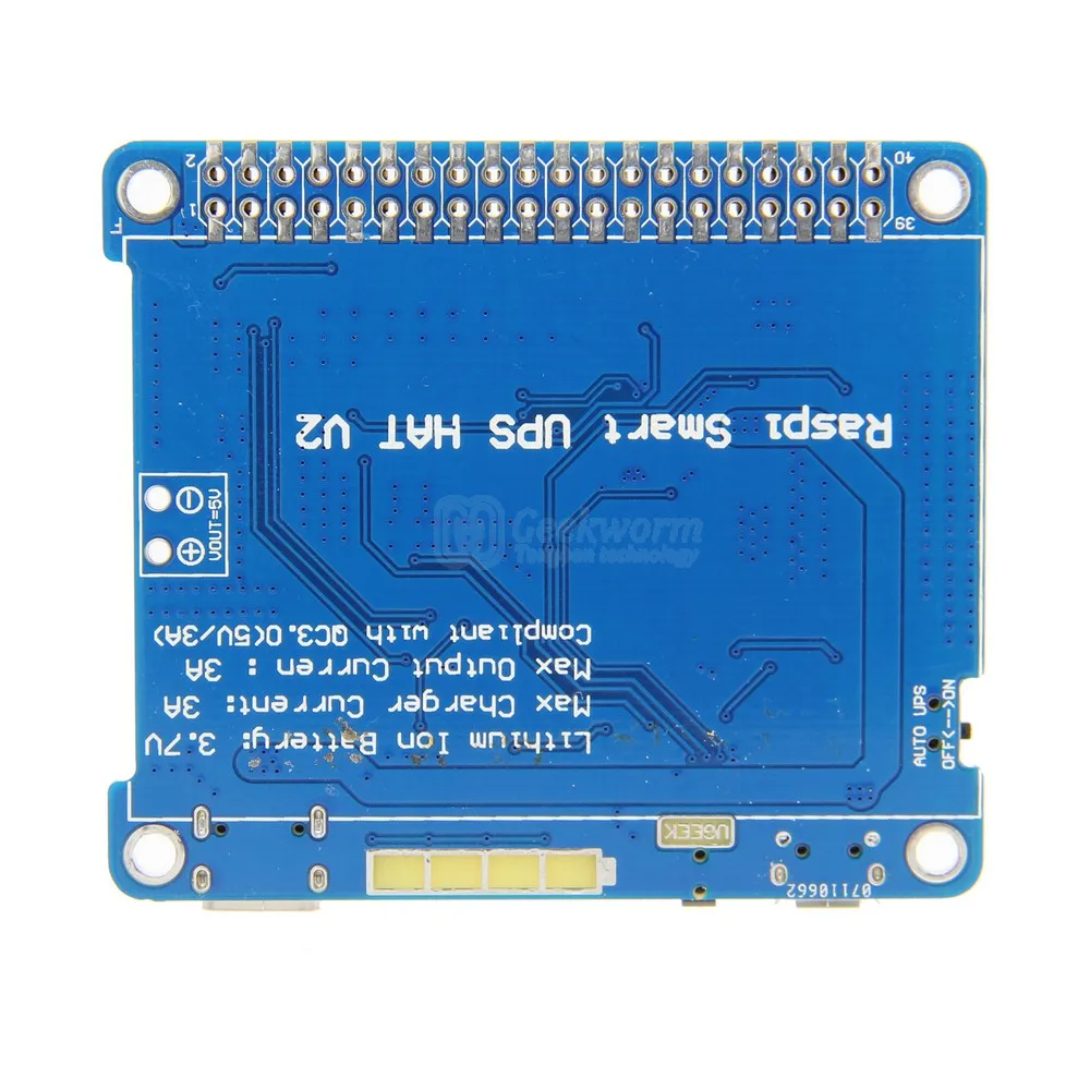 Raspberry Pi 4 Модель B/3B +/3B UPS шляпа 2 + тип-c автоматическое питание на литий-ионной